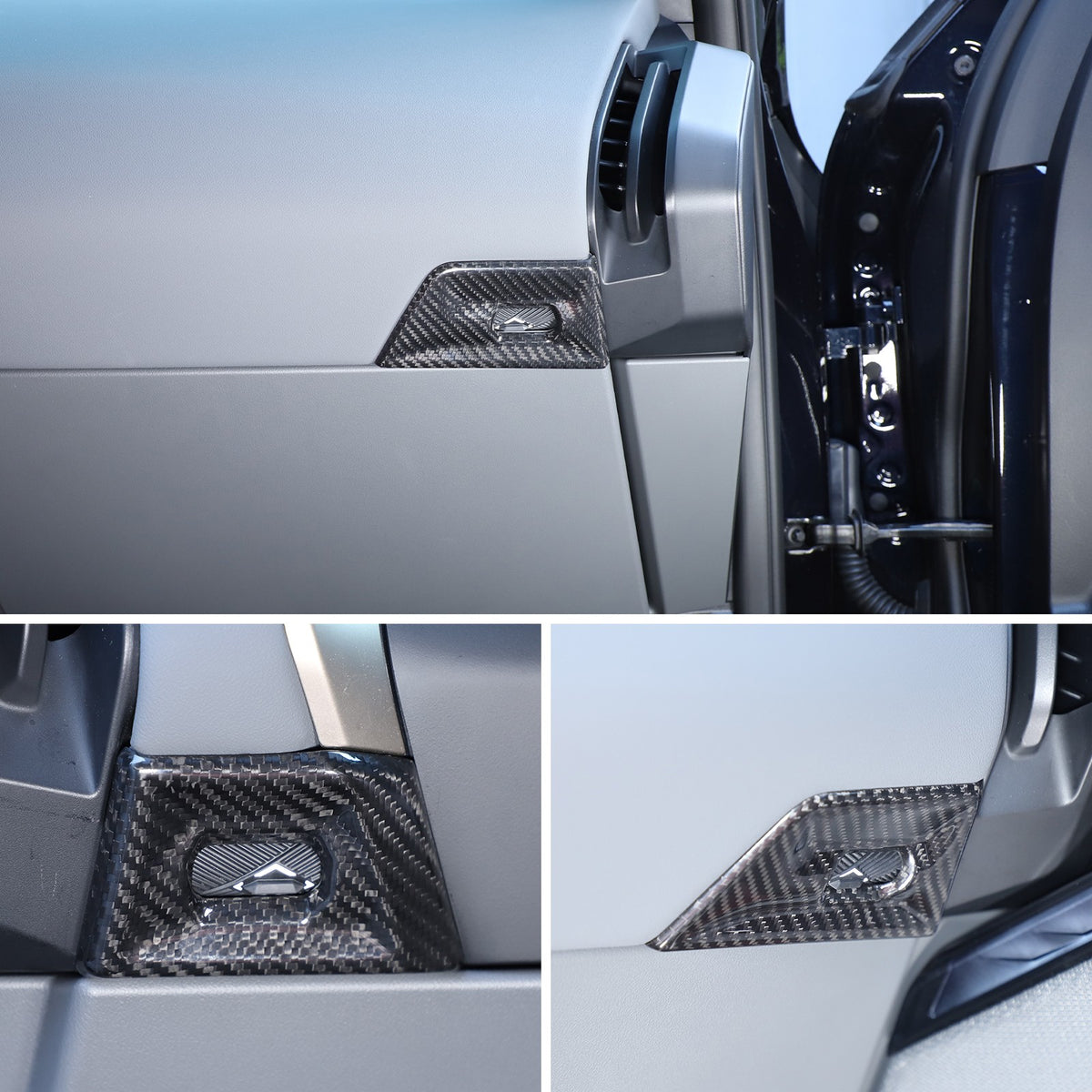 Real Carbon Fiber Dash Side Air Vent Adjustment Trim For BMW X3 G45 2025+ 5