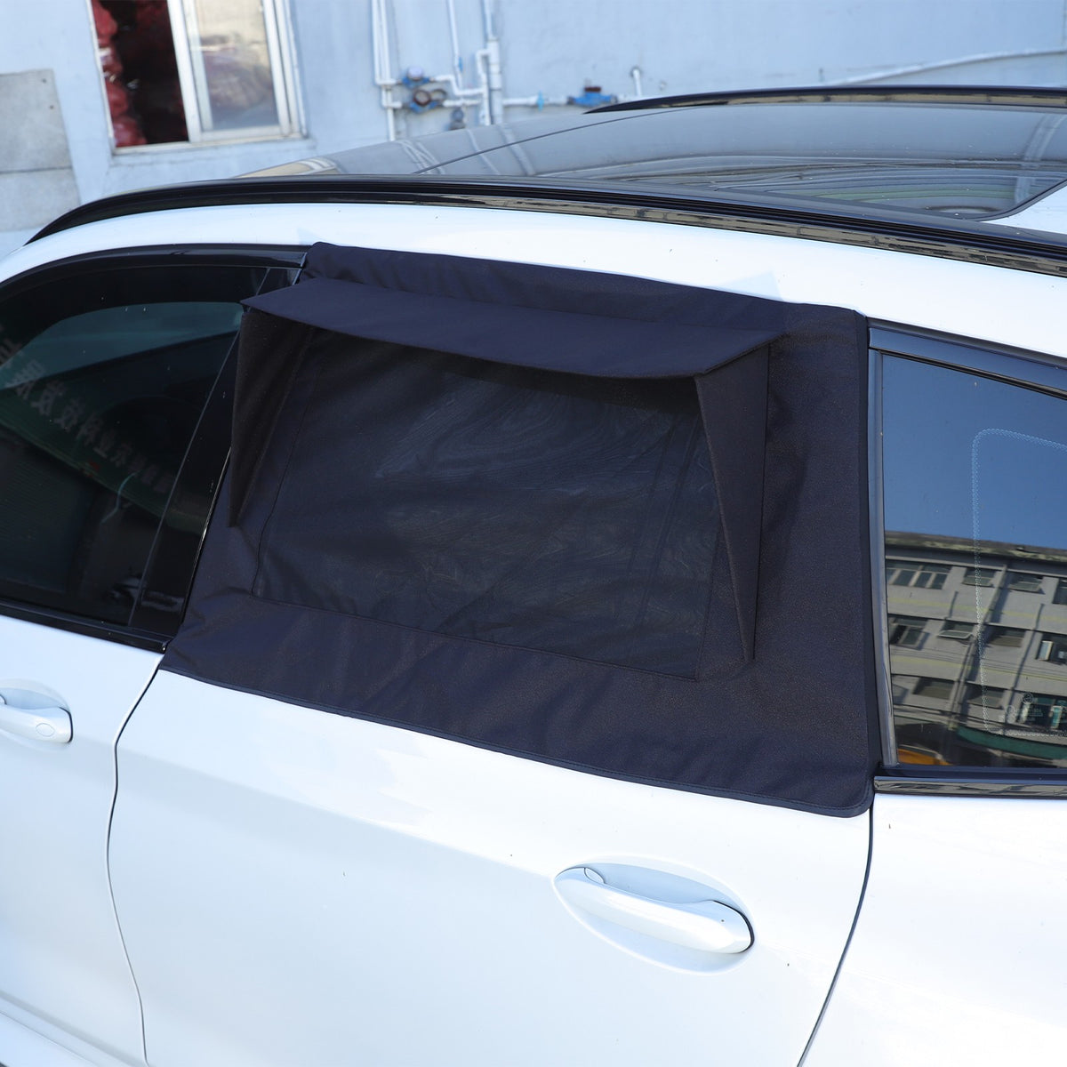 Black ABS Rear Door Window SunShade Cover For BMW X3 G01 2018-2024 10