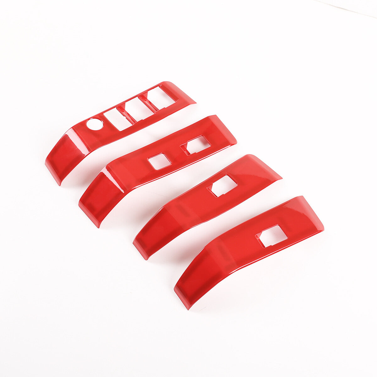 21PCS Red ABS Interior Central Control Decorative Trim For Toyota Tacoma 2016-20 6