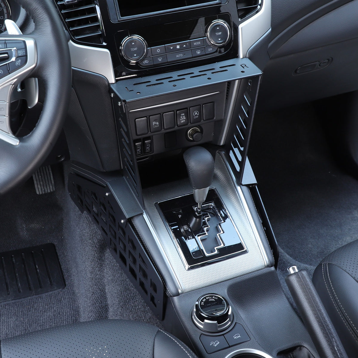 Center Console Molle Panel Digital Device Mount For Mitsubishi L200 Triton 19-23 2