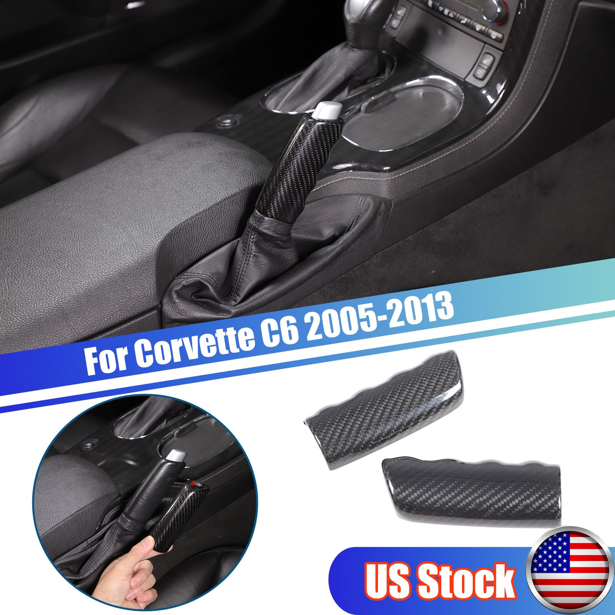 Real Carbon Fiber Interior Center Console trim For Corvette C6 2005-2013 97