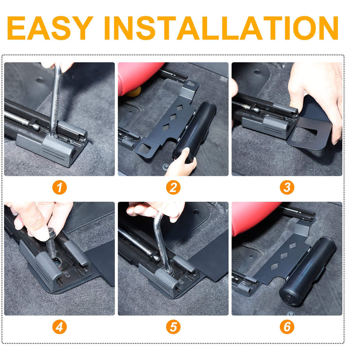 ABS & Carbon Steel Umbrella Holder Bracket For BMW X3 G45 2025+ 6
