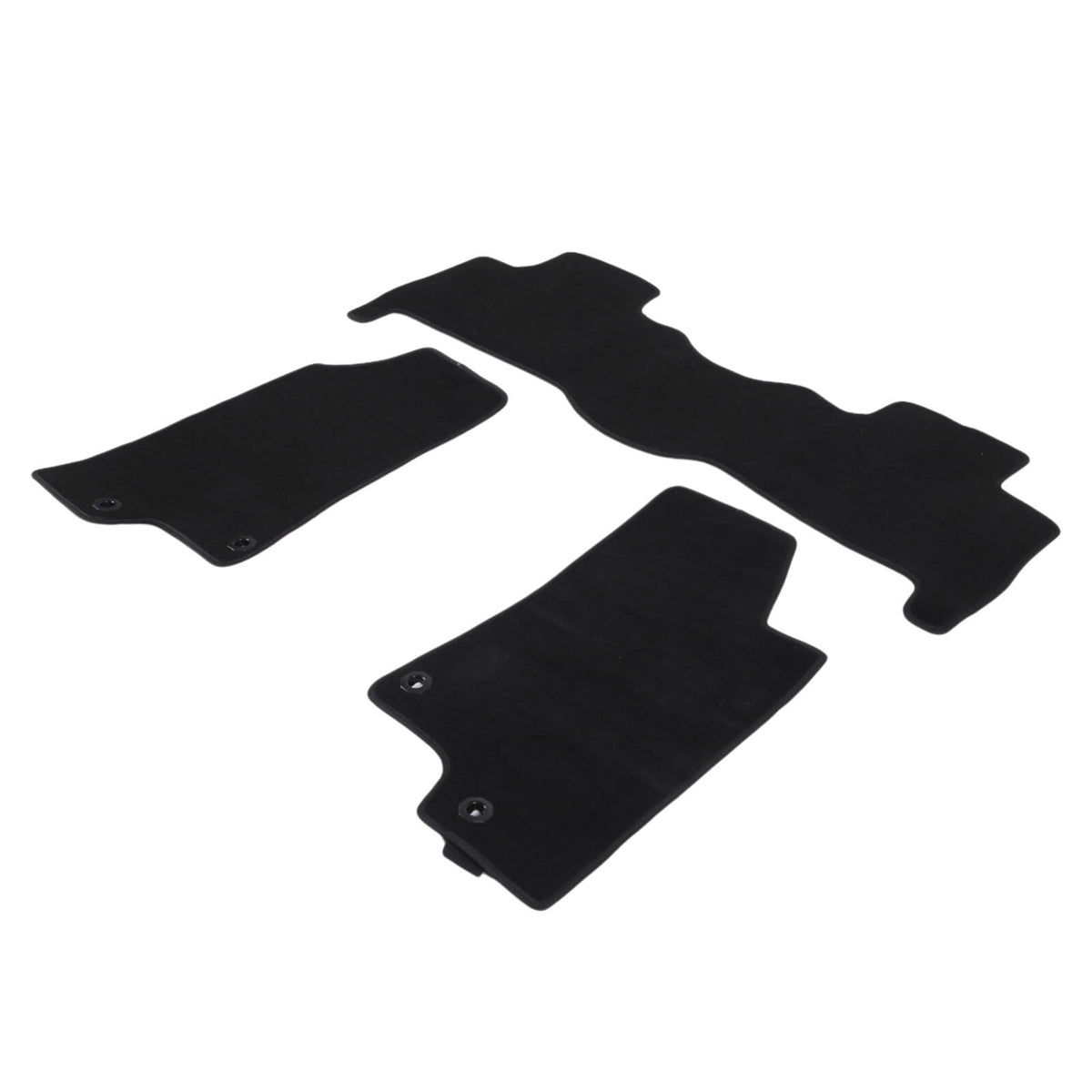 Black Car Floor Mats Cargo Carpets Foot Pads For Hummer H3 2005-2009 10