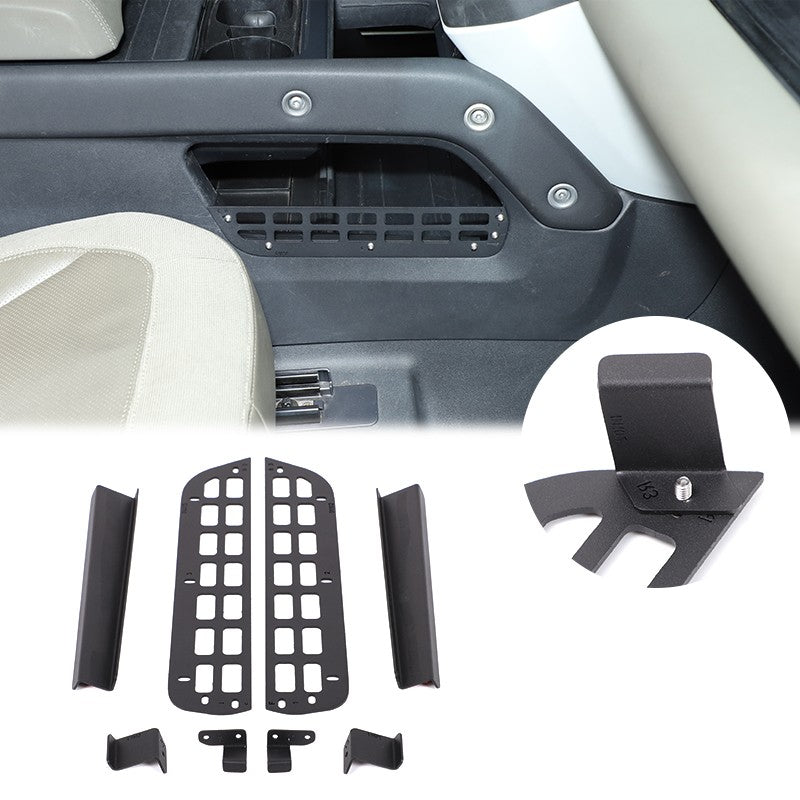 Alloy Center Console Lower Side Storage Molle Panel Box For LR Defender L663 20+ 1