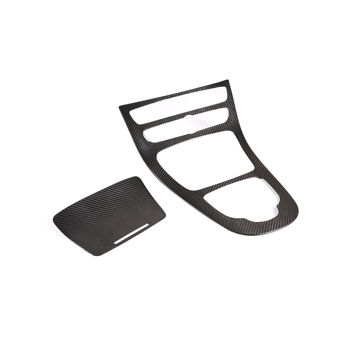 Real Carbon Fiber Center Gear Shift Panel Trim For Benz E-Class W213 2016-18 17