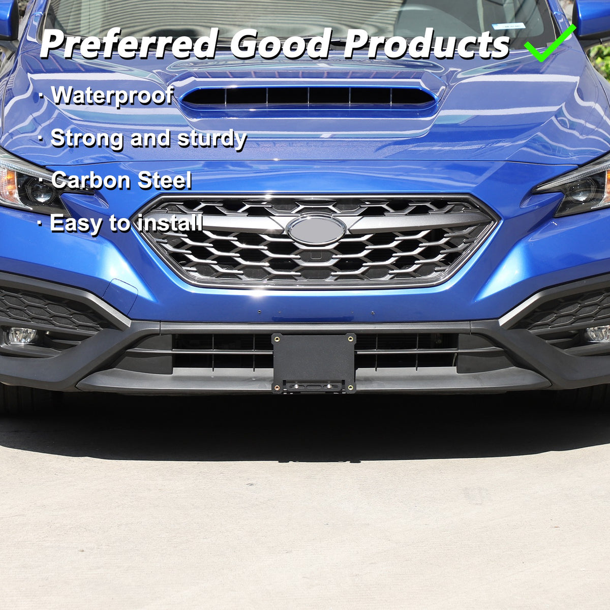 Carbon Steel Front License Plate Bracket For Subaru WRX 2022+ US Version US 22