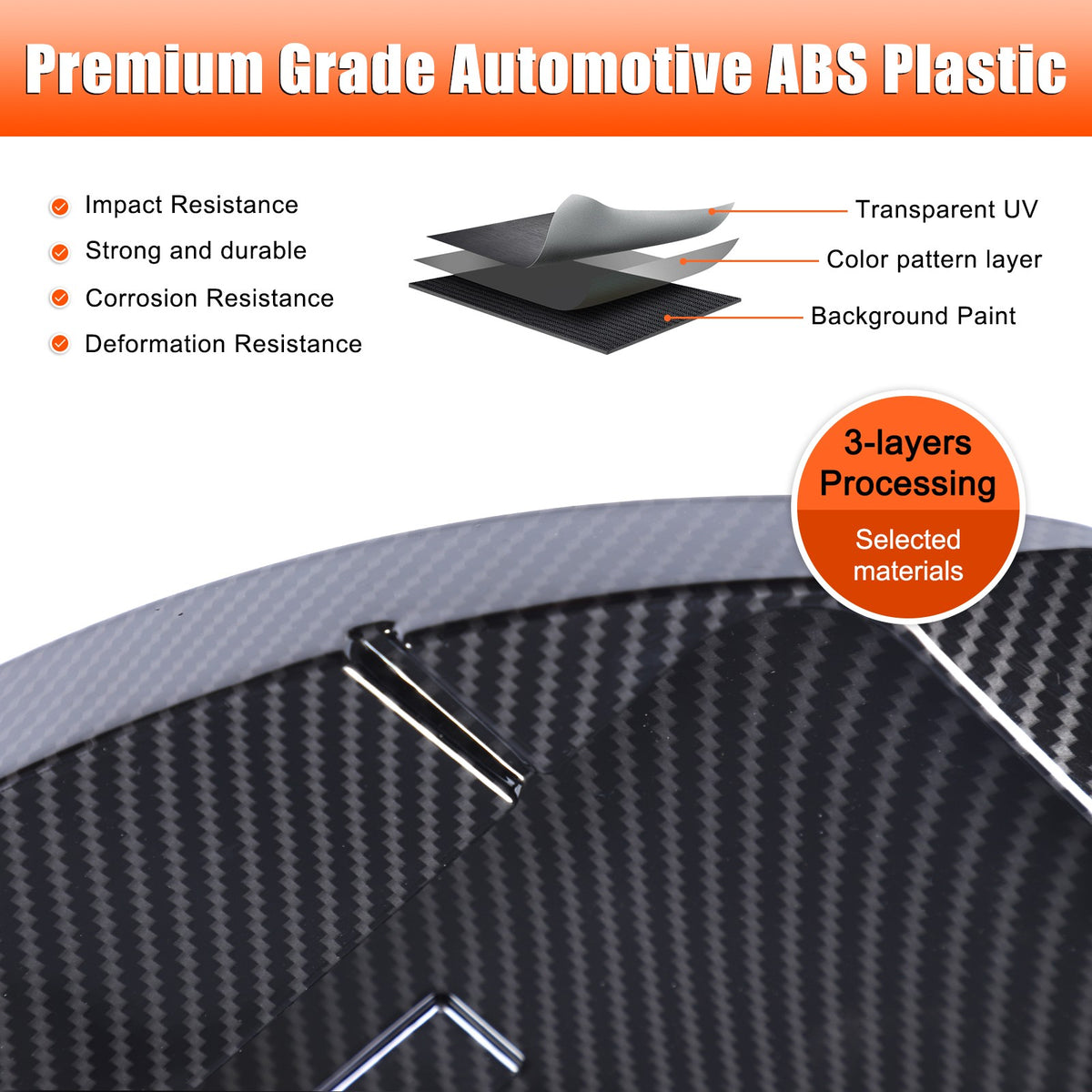 Carbon Spare Tire License Plate Base Cover For Hummer H2 2003-09 OE:25782333 US 9