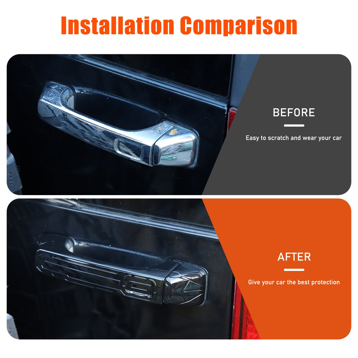 ABS Door + Tailgate Handle Cover Trim Bezel For Hummer H3 2005-2009 US 18