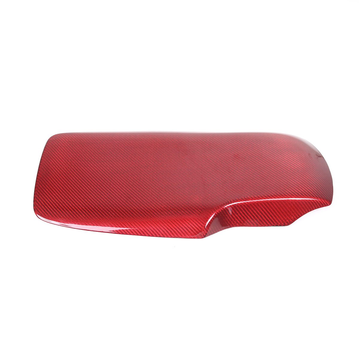 Red Real Carbon Fiber Center Console Armrest Box Cover For Corvette C6 2005-13 15