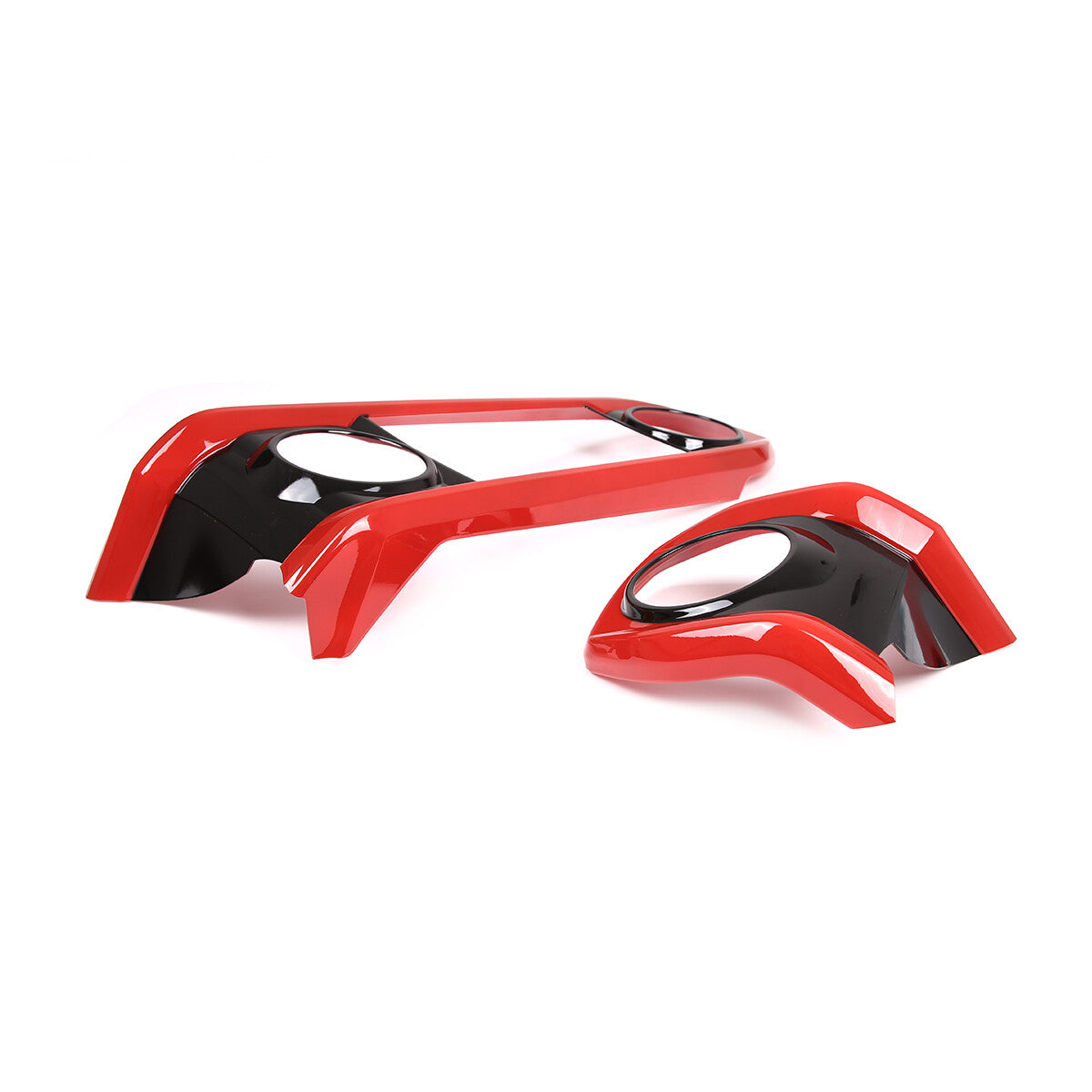 ABS Black & Red Dashboard Air Vent Outlet Cover Trim For Toyota Tacoma 16-23 US 9