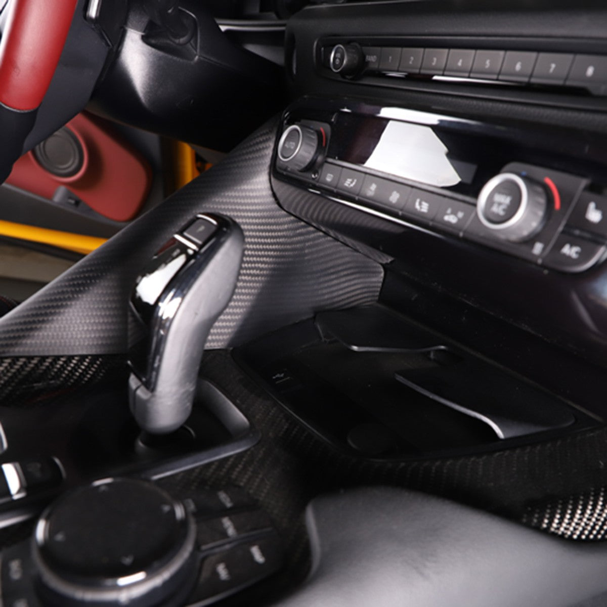Matte Real Dry Carbon Fiber Center Console Side Panel Trim For GR Supra 2019-24 10
