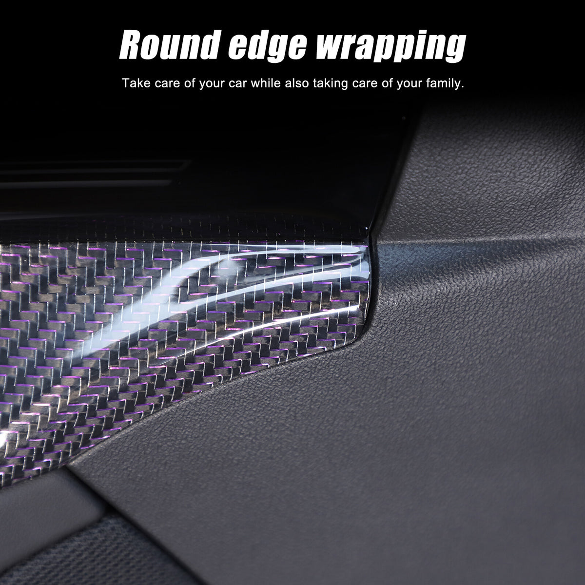 Real Carbon Fiber Interior Door Handle Panel Cover Trim For BMW 5 Series G60 24+ 20