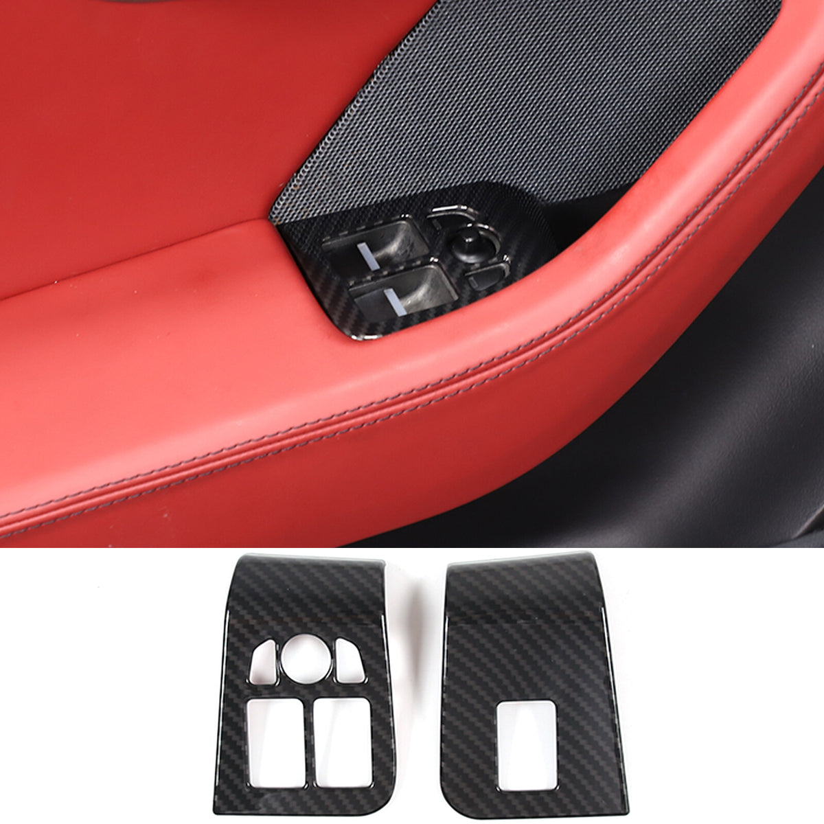 ABS Carbon Fiber Interior Full Set Cover Trim Kit For Jaguar F-type X152 2013-25 - Styles 1-5 46