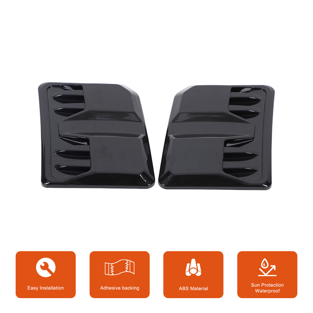 Glossy Black Hood Engine Air Vent Cover Trim For Toyota Tacoma 2015-2022 US 10