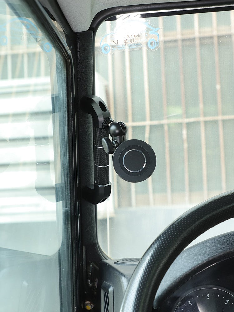 Replace Black A-Pillar Handle W/ Phone Mount For LR Defender L316 2004-2018 21