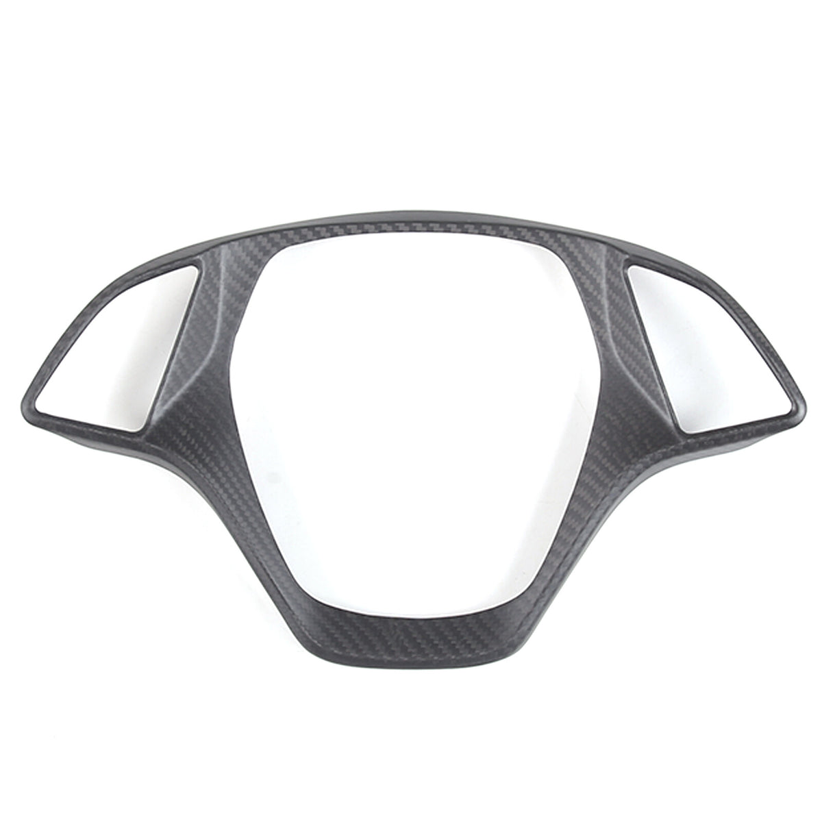 Matte Real Carbon Fiber Interior Steering Wheel Cover Trim For Corvette C7 14-19 3