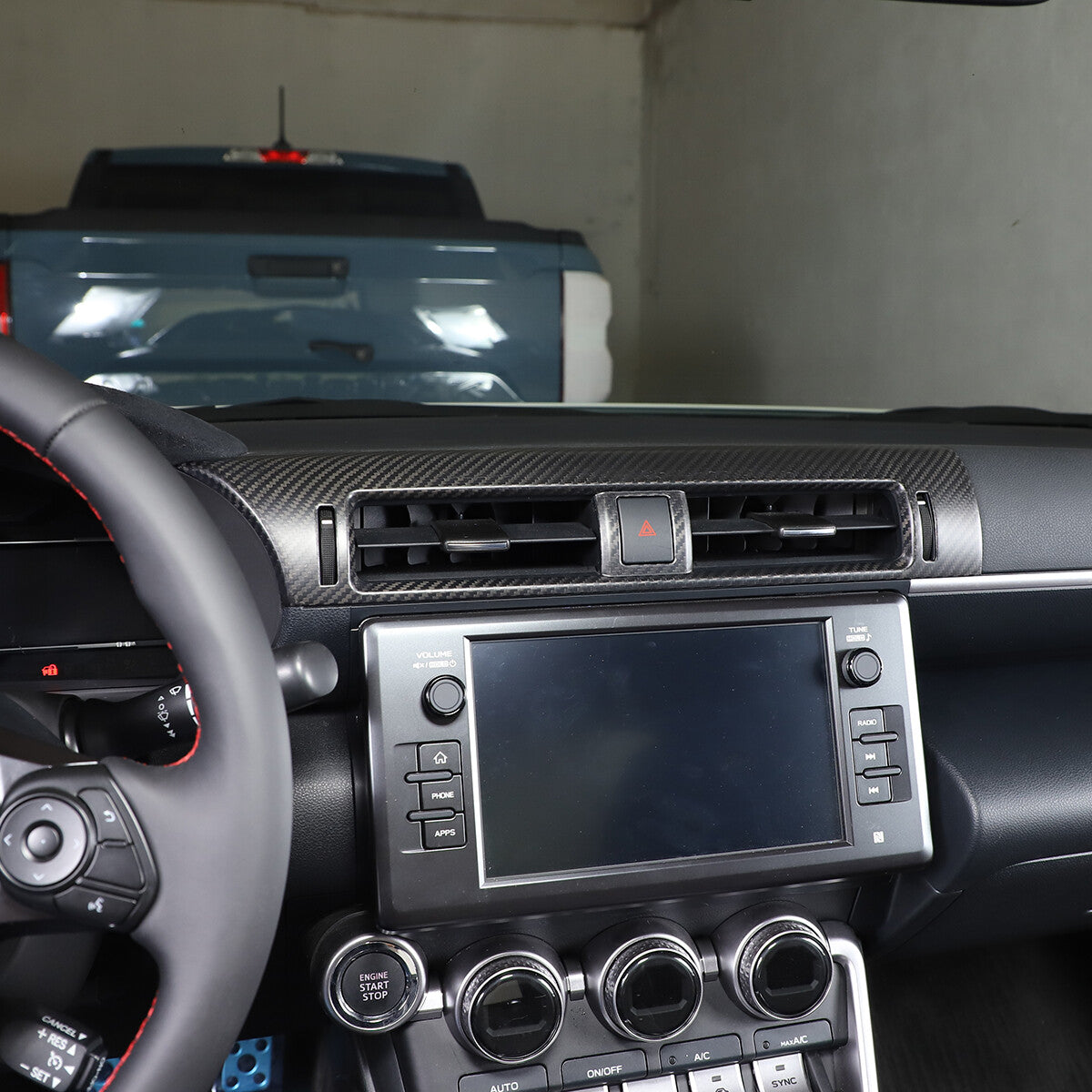 Matte Real Carbon Fiber Interior Center Trim Set For GR86/Subaru BRZ 2022+ 119