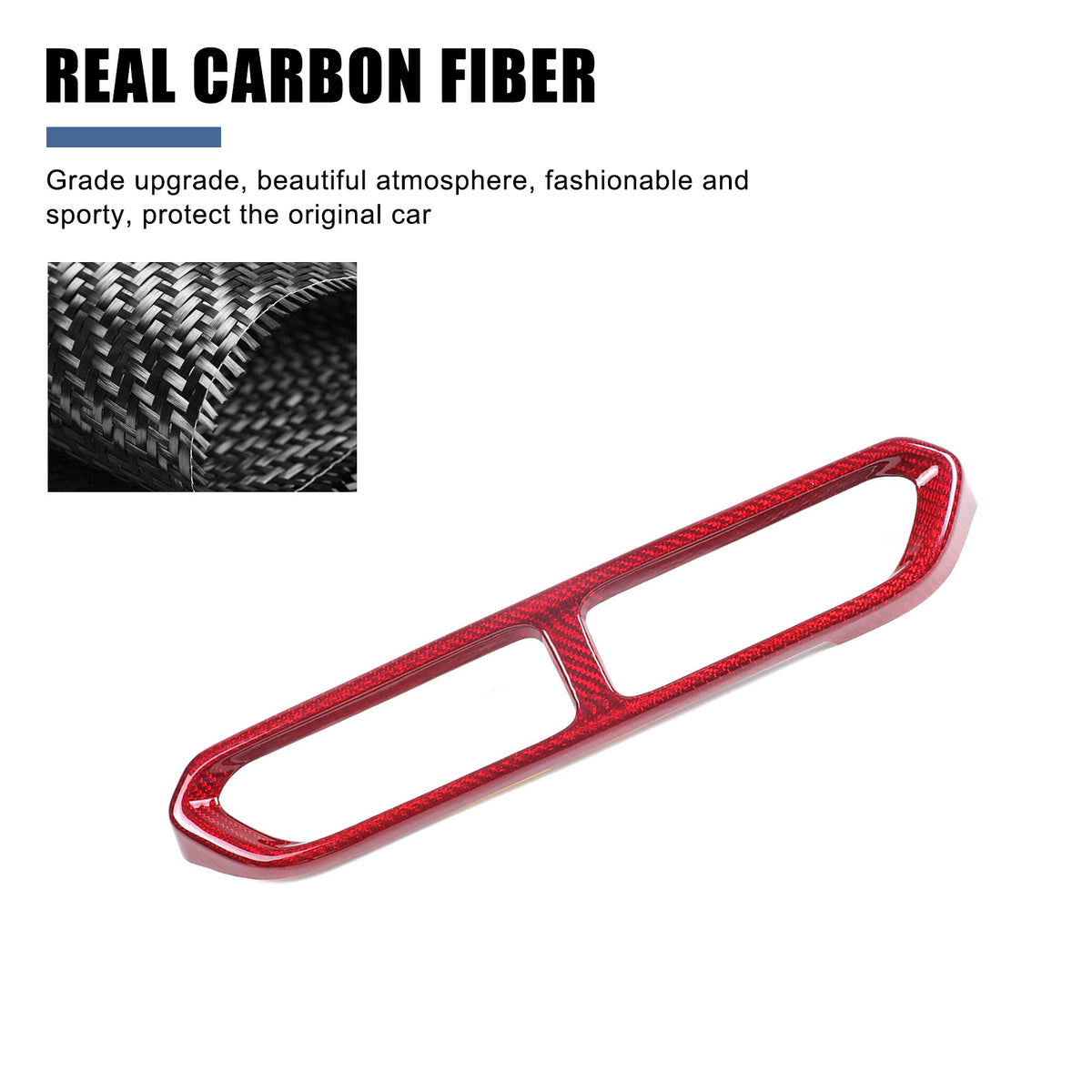 Red Real Carbon Fiber Interior Exterior Conosle Trim Cover For Lotus EMIRA 21-25 219