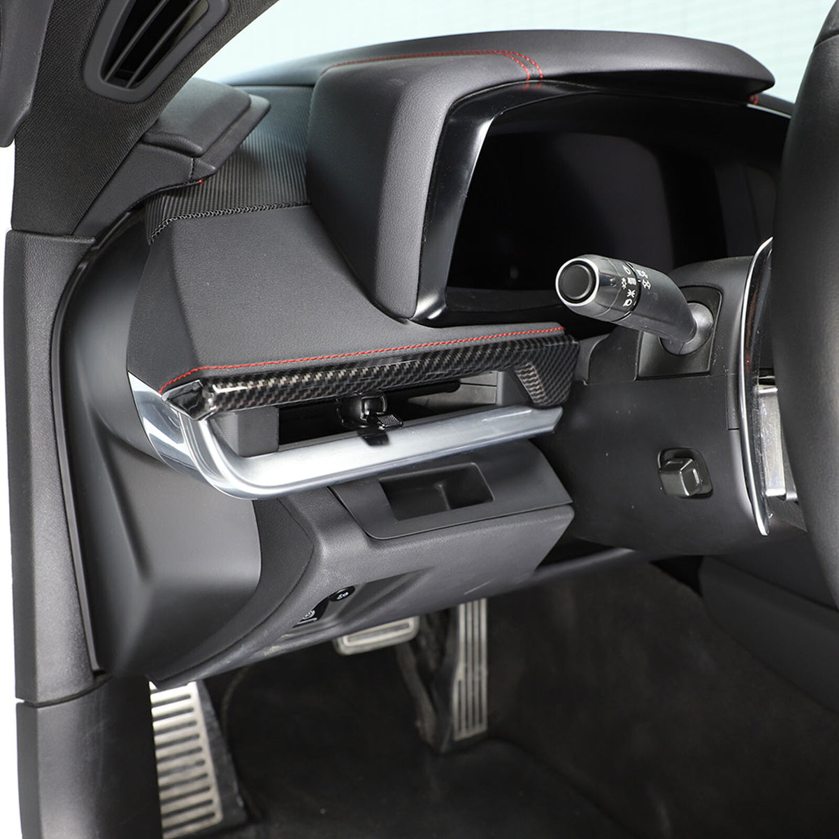 Carbon Fiber ABS Interior Full Decor Cover Trim Kit For Corvette C8 2020-2025 - Styles 51-55 8