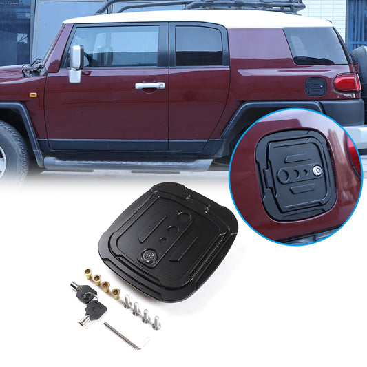 Door Fuel Tank Cover Lock Key Gas Cap Tank Trim For Toyota FJ Cruiser 2007-21 US 2