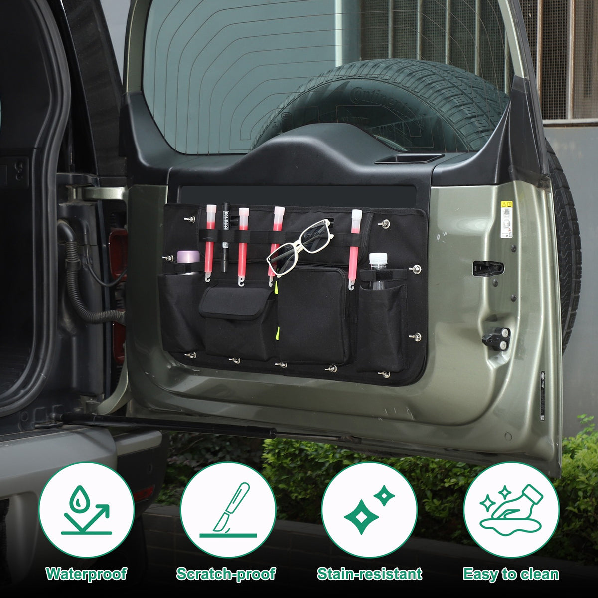 Tailgate Hanging Storage Bag Tray For Land Rover Defender L663 2020+ 19