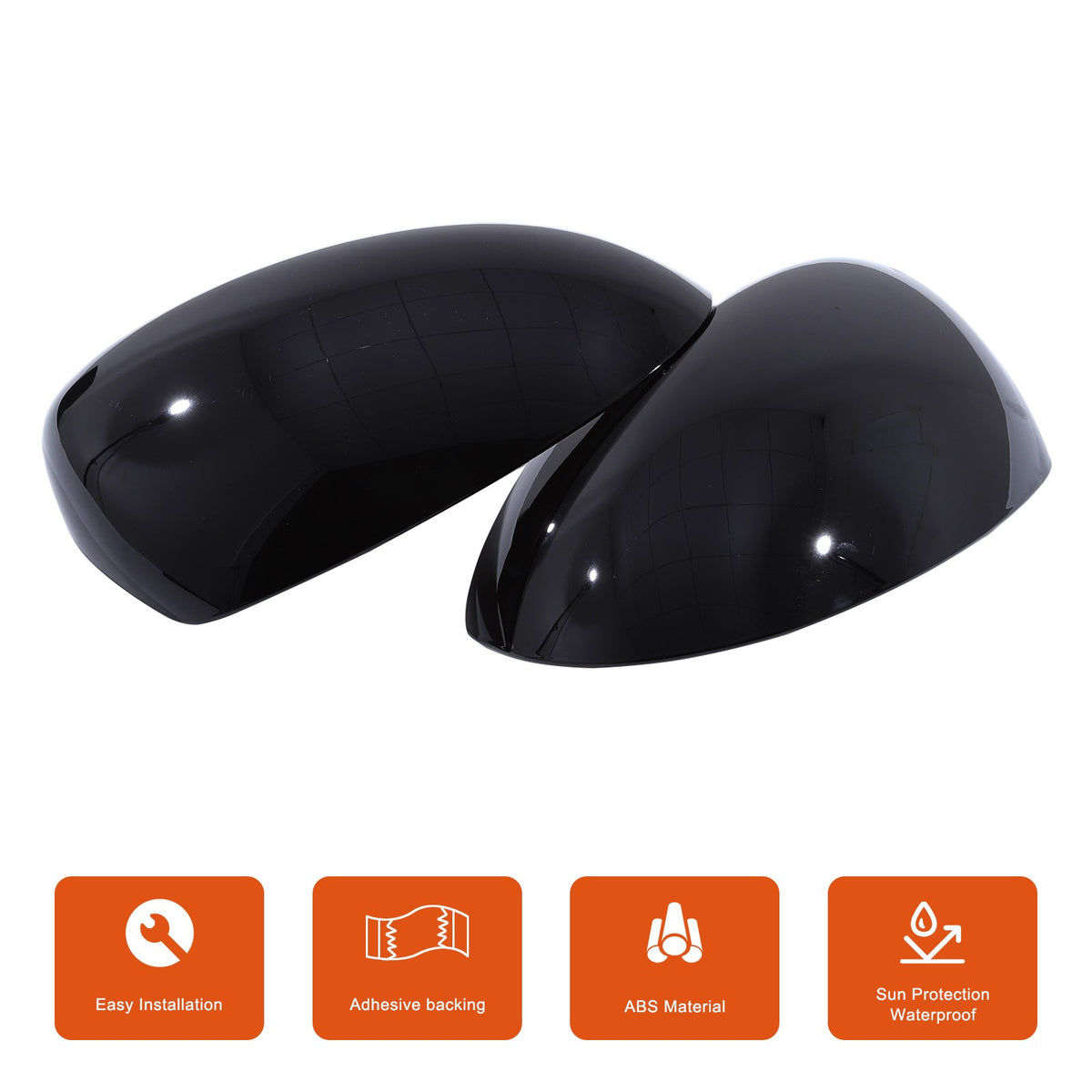 Piano Black ABS Full Wrap Exterior Side Mirror Cover For Nissan Juke 2010-2014 13