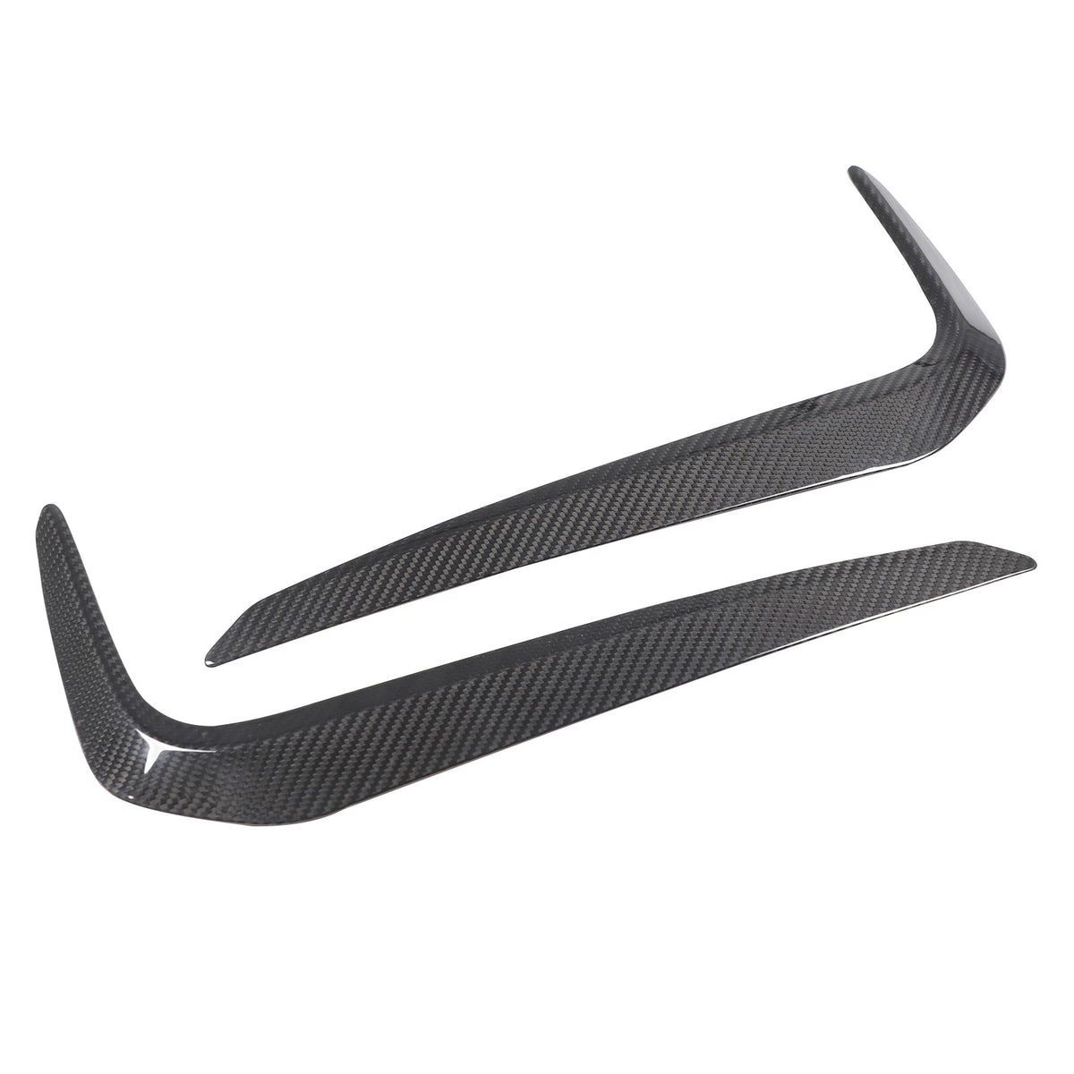Real Carbon Fiber Front Fog Light Lamp Strip Trim For BMW 5 Series G30 2018-2020 8