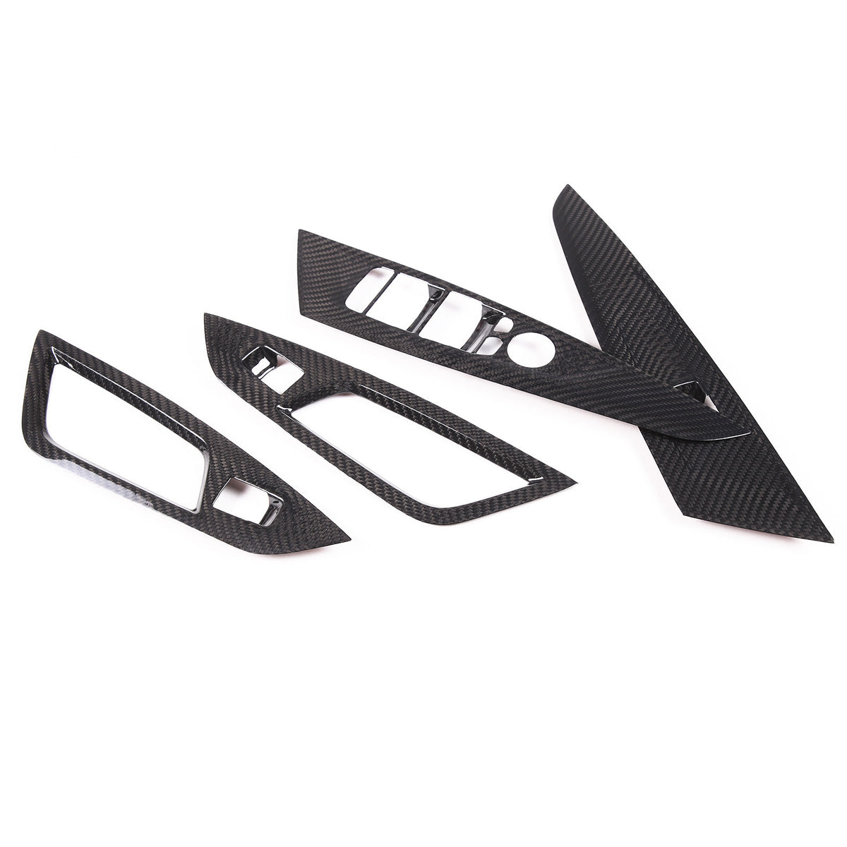 Real Carbon Fiber Window Lift Button Trim Cover For BMW 4 Series G26 2021-22 9