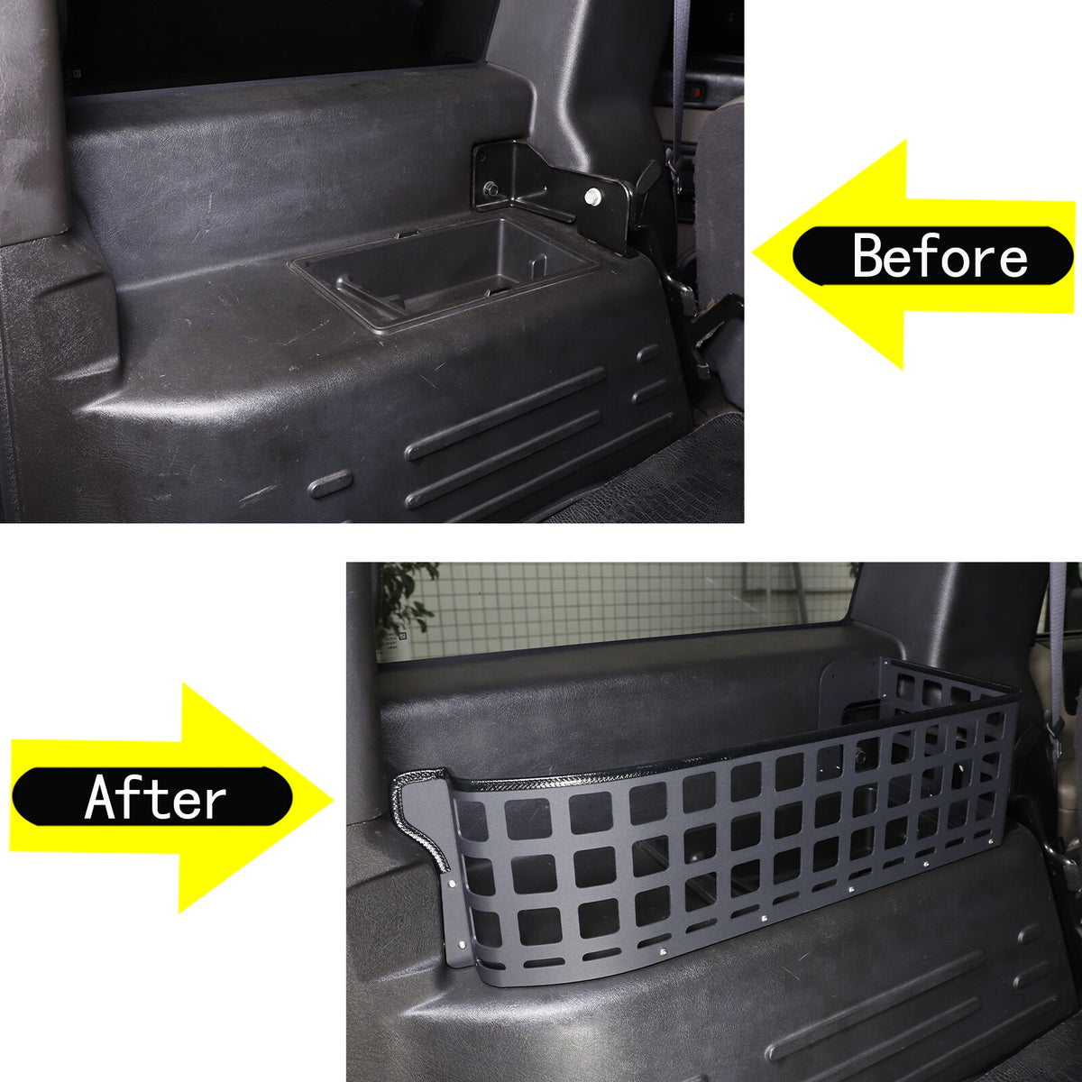 Alloy Storage Molle Panel Rear Trunk Debris Rack For Hummer H2 2003-07 US 5