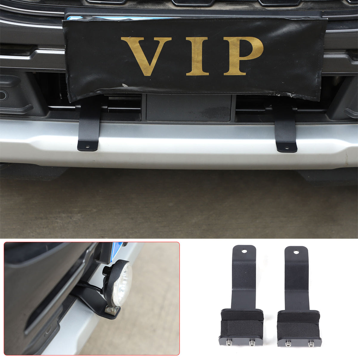 Steel Front Grille Searchlight Mount Bracket For Ford Ranger T9 P703 2023-24 13