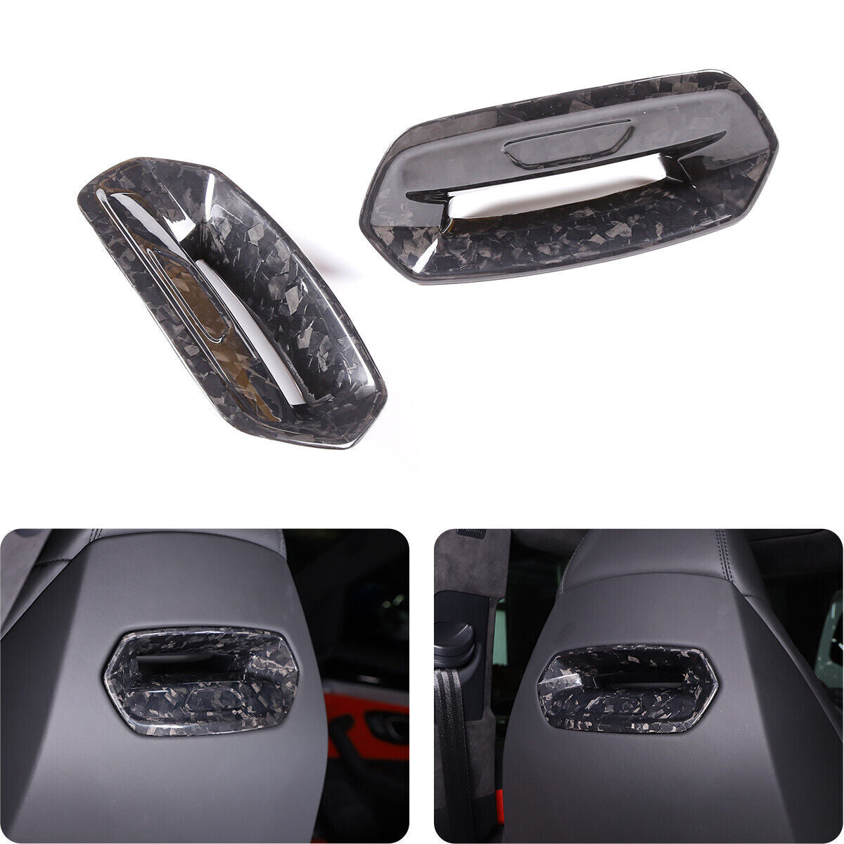 Forged Real Carbon fiber Interior Trim Kit Set For Lamborghini URUS 2018-2023 13