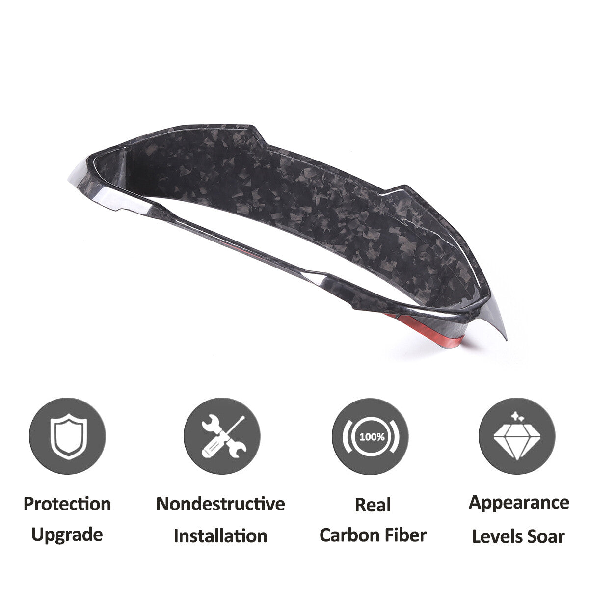 Forged Carbon Car Dashboard Box Cover Bezel Trim For Toyota 86 Subaru BRZ 22-23 7