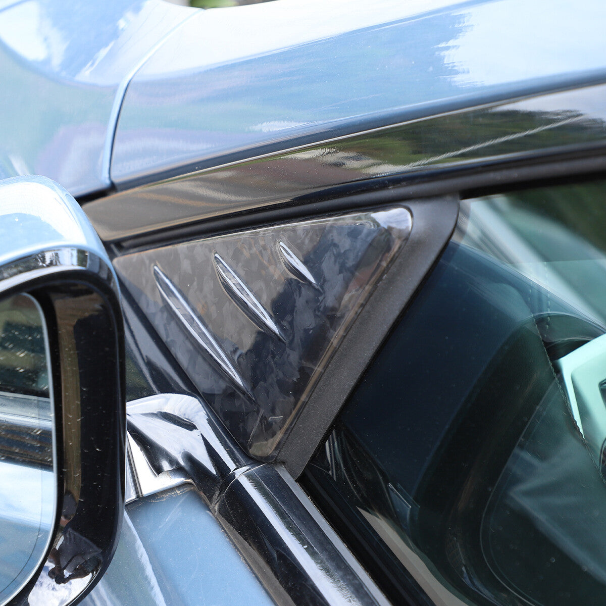 Forged A-Pillar Front Door Triangle Cover Trim For BMW 8 Series G14 15 16 19-22 2