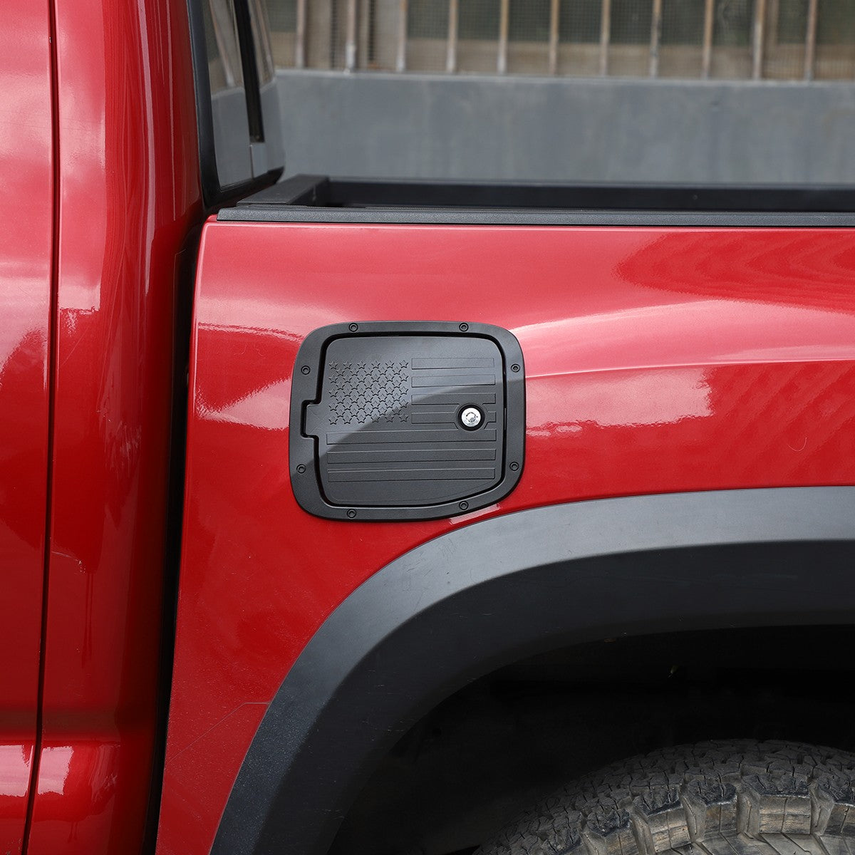 Star Door Fuel Tank Cover W/ Lock Gas Cap Tank Trim For Toyota Tacoma 2016-23 US 2