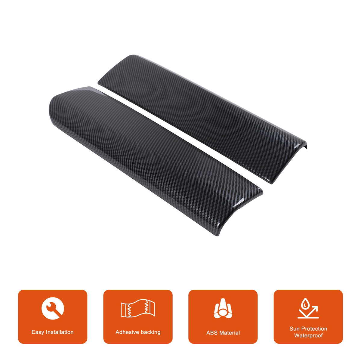 ABS Carbon Fiber Center Armrest Box Cover Trim For BMW iX I20 2022-2024 5
