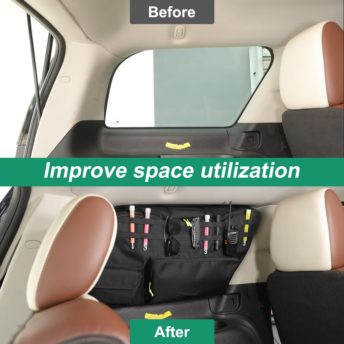 Trunk Left Side Window Storage Bag Tray For Cadillac Escalade 2007-2014 15