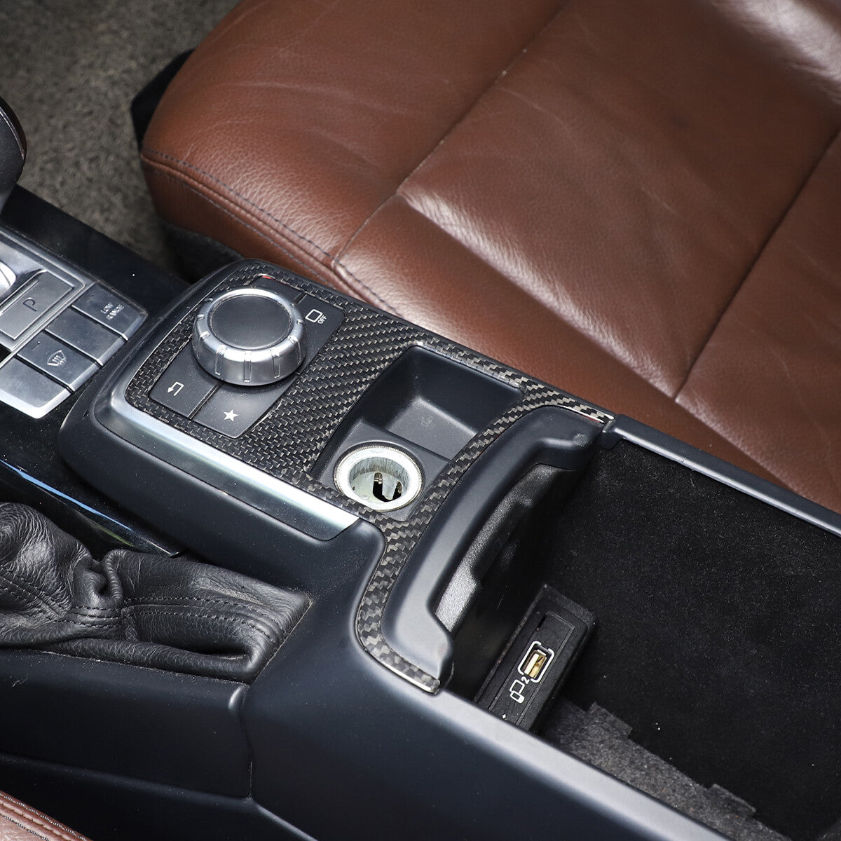 REAL Carbon Fiber Center Console Frame Trim For Benz G Class W463 G500 G63 12-18 18