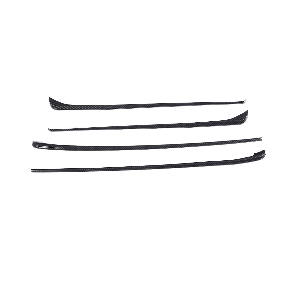 Carbon Fiber Style Inner Door Panel Cover Strip Trim For Toyota Tundra 22-23 US 8