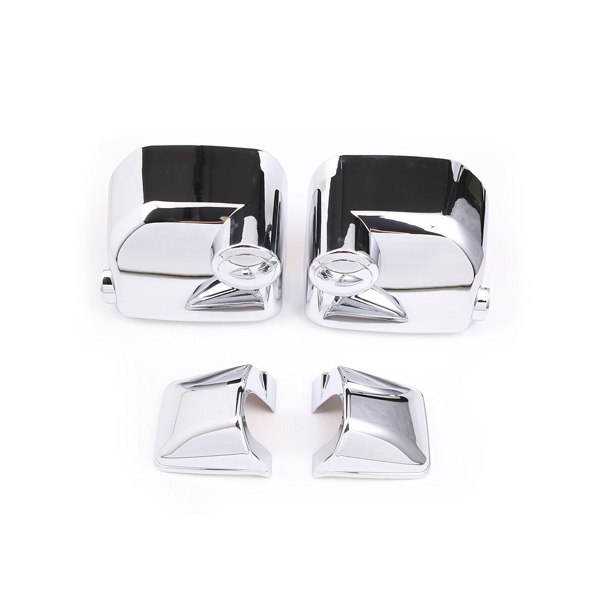 Silver Exterior Rearview mirror base cover trim For Toyota FJ Cruiser 2007-2021 11