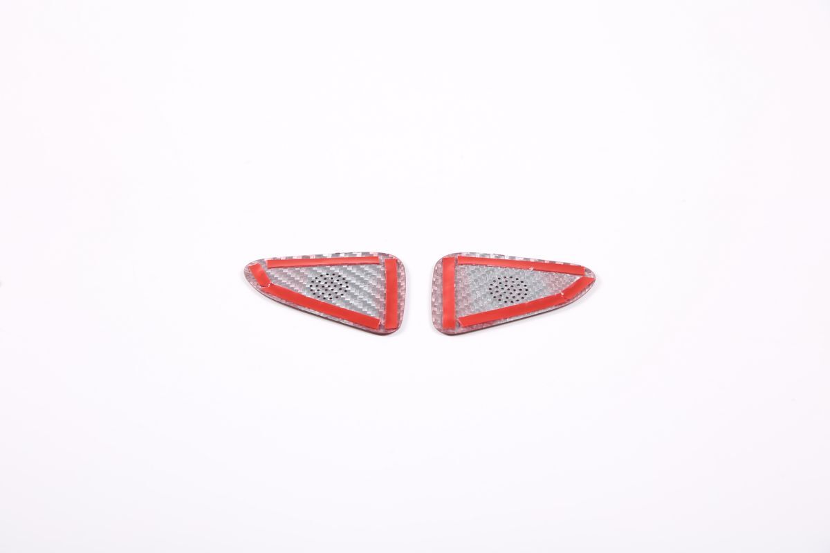 Red Real Carbon Fiber Interior Trim for Corvette C8 20-25 81