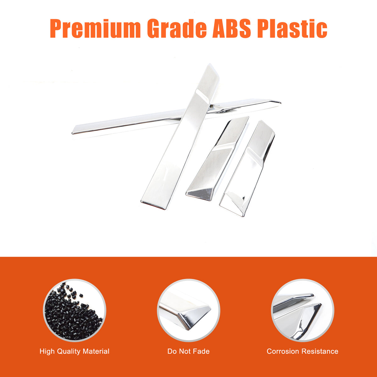 Silver Body Side Door Mouldings Cover Trim For Toyota Land Cruiser LC250 24+ 17
