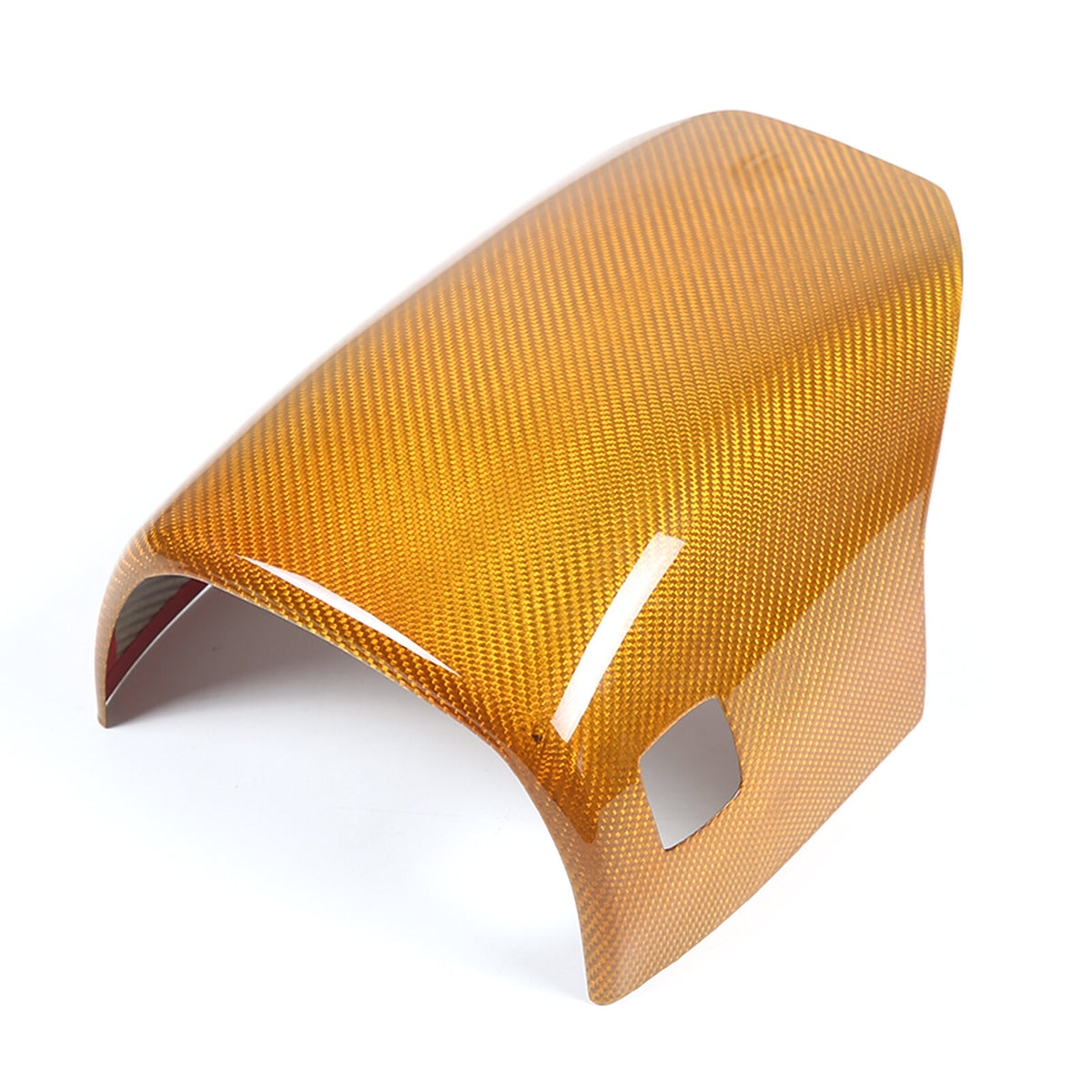Yellow Carbon fiber Steering Wheel Lower Base Cover For Corvette C8 Z06 20-26 4