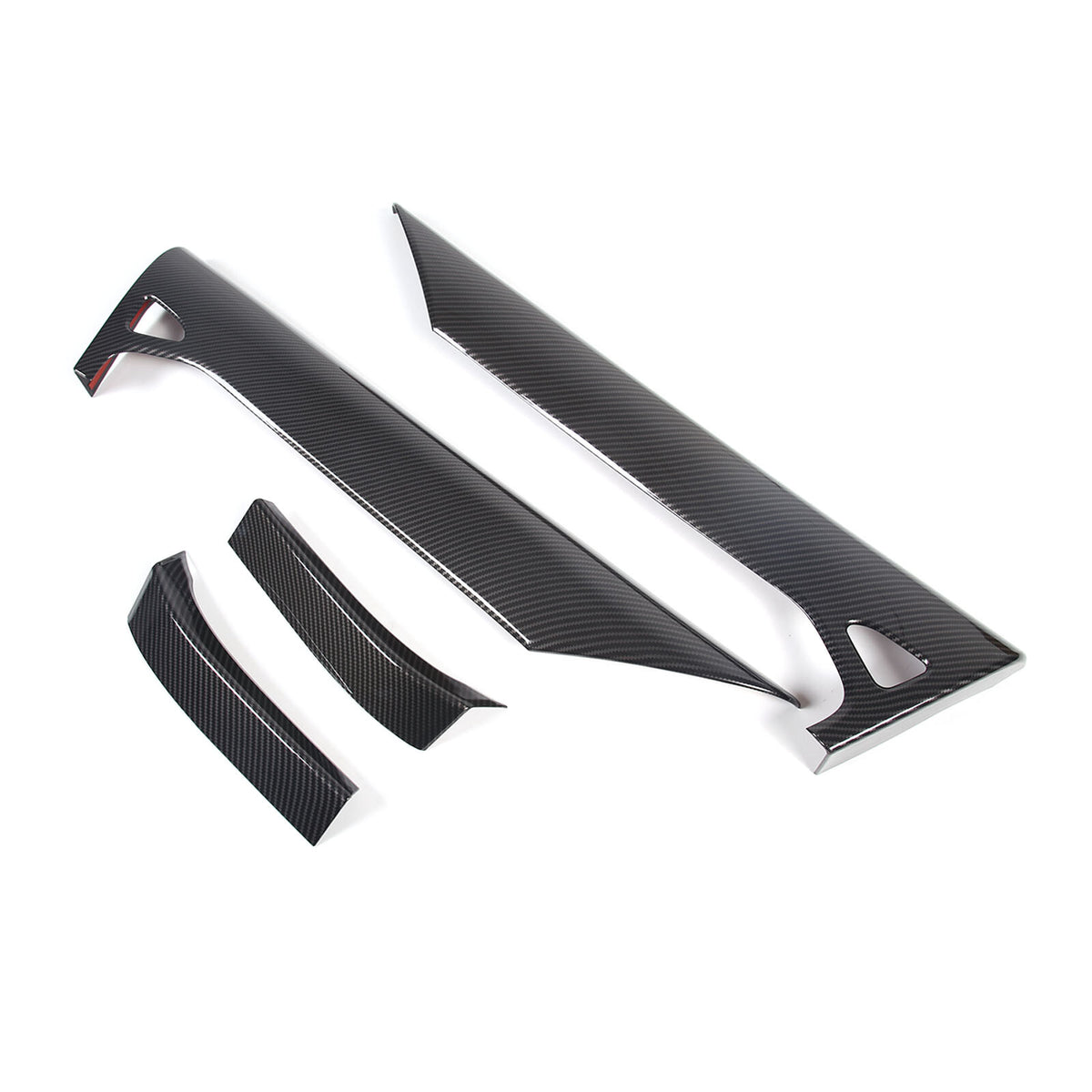 Carbon Fiber Style Inner Interior Door Panel Cover Trim For Corvette C8 20-26 18