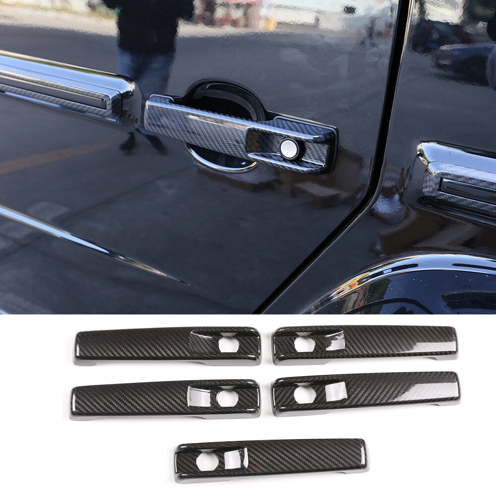 Carbon Fiber For Benz G Class W463 G350 G400 G500 2019+ Door Handle Cover 2