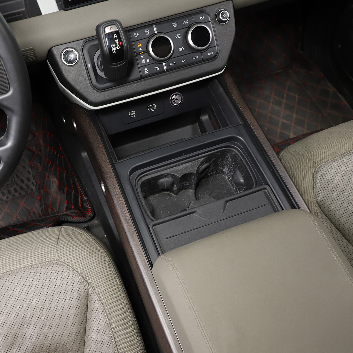 Center Console Trim Kit For Land Rover Defender L663 2020+ US 12