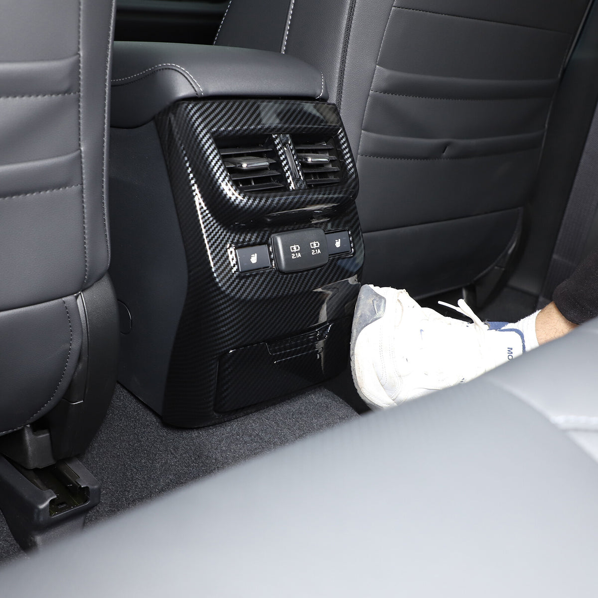 ABS Carbon Fiber Rear Air Vent Outlet Cover Trim For Subaru Outback 2021-23 US 4