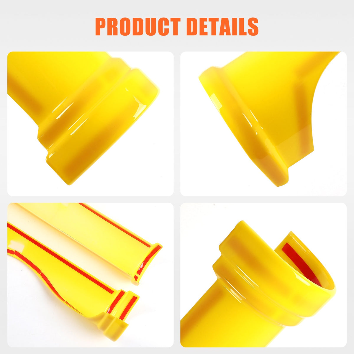 ABS Yellow Center Dashboard Panel Trim Strip For Toyota FJ Cruiser 2007-2021 13