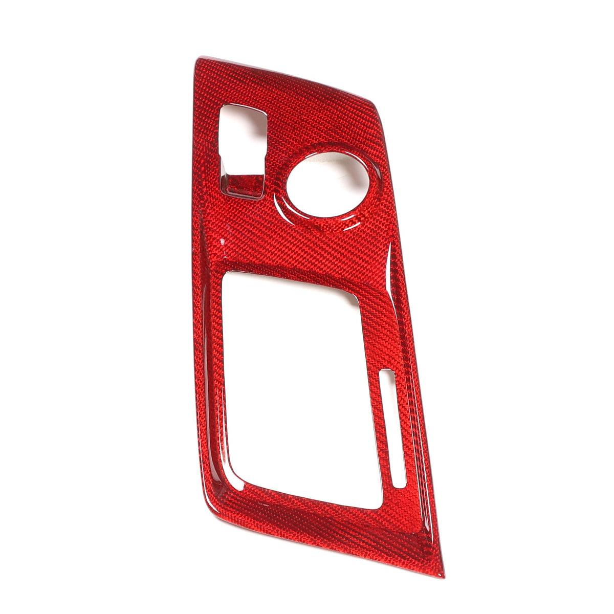 Red Real Carbon Fiber Gear Shift Trim Cover For Corvette C7 2014-2019 17