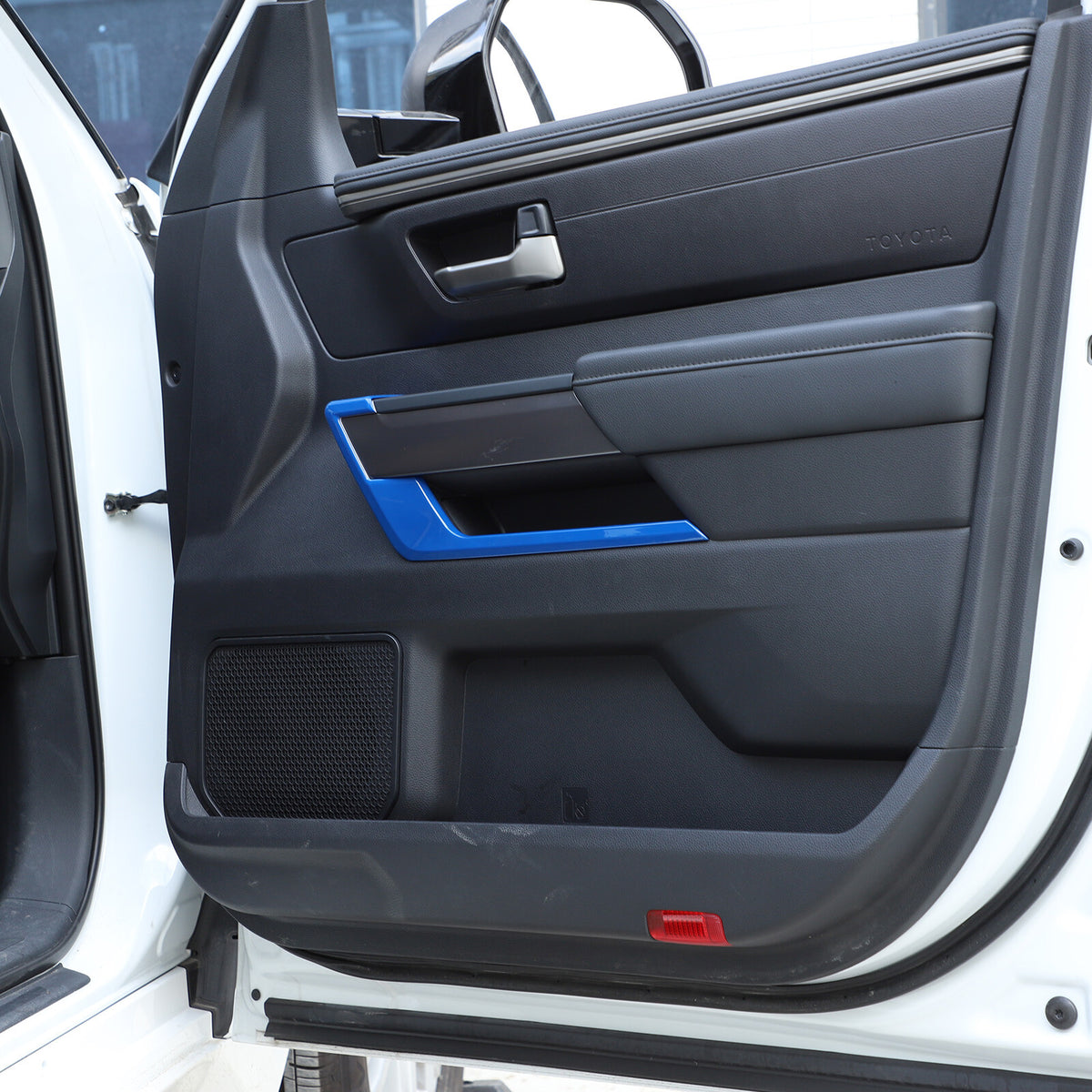 Blue ABS Interior Door Panel Strip Trim Cover For Toyota Tundra/Sequoia 2022-26 10