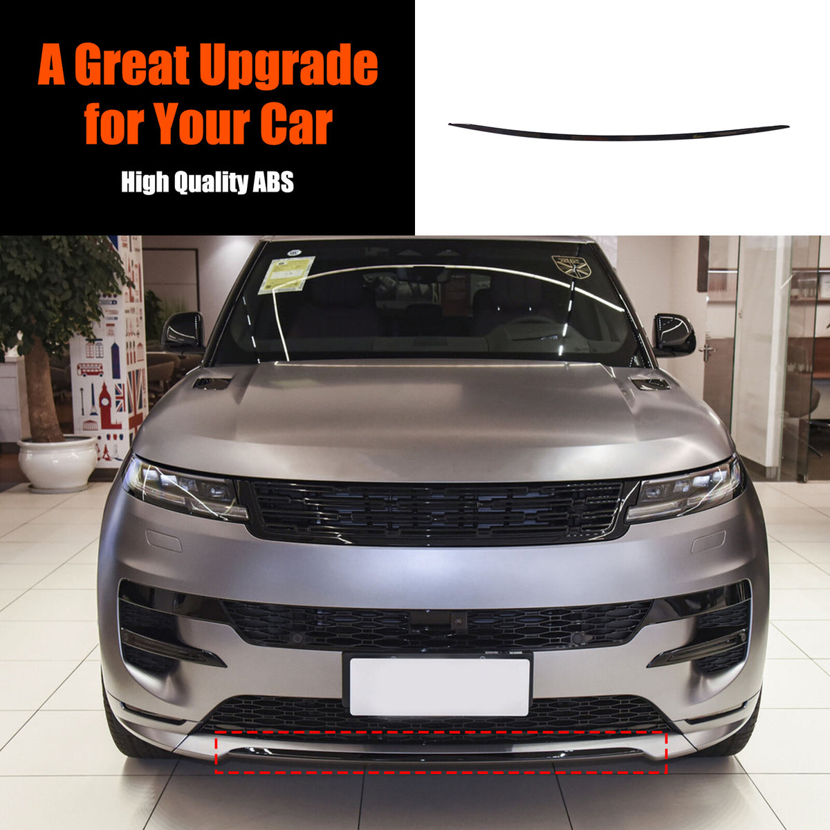 Front Center Bumper Face Bar Trim Molding Step For LR Range Rover Sport L461 23+ 18